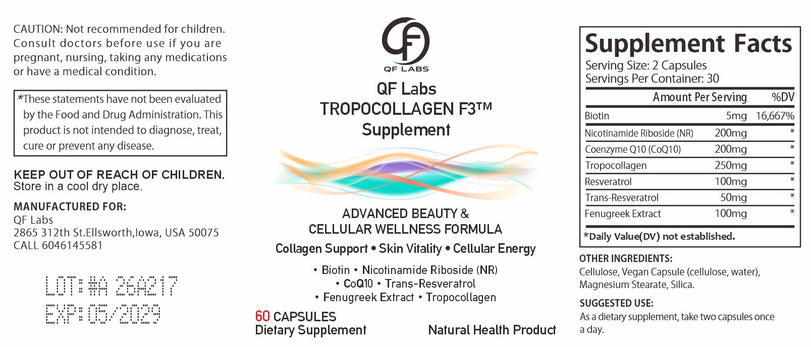 Tropocollagen F3 Supplement™ (coming soon)